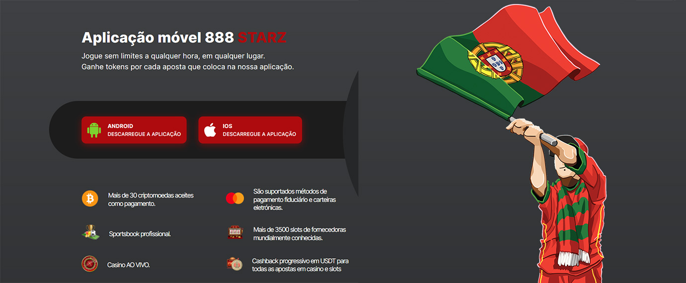 888STARZ Aplicação em Portugal. 