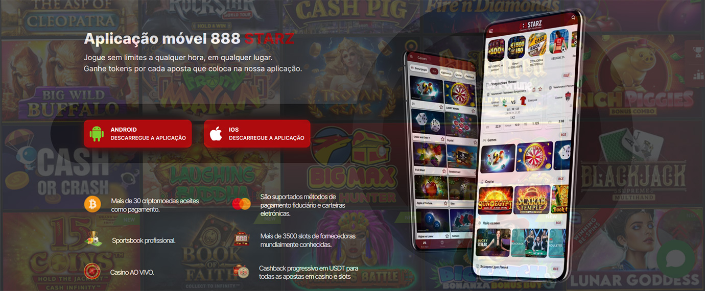 Aplicação com casinos online em Portugal. 